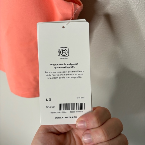 NWT Athleta Elation V Neck Crop D-DD large - Picture 5 of 8